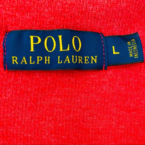 Polo Ralph Lauren 100% cotton zip up french rib mock neck sweater - Picture 6 of 6
